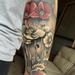 Tattoos - Trash Polka Style Flower Tattoo - 93404